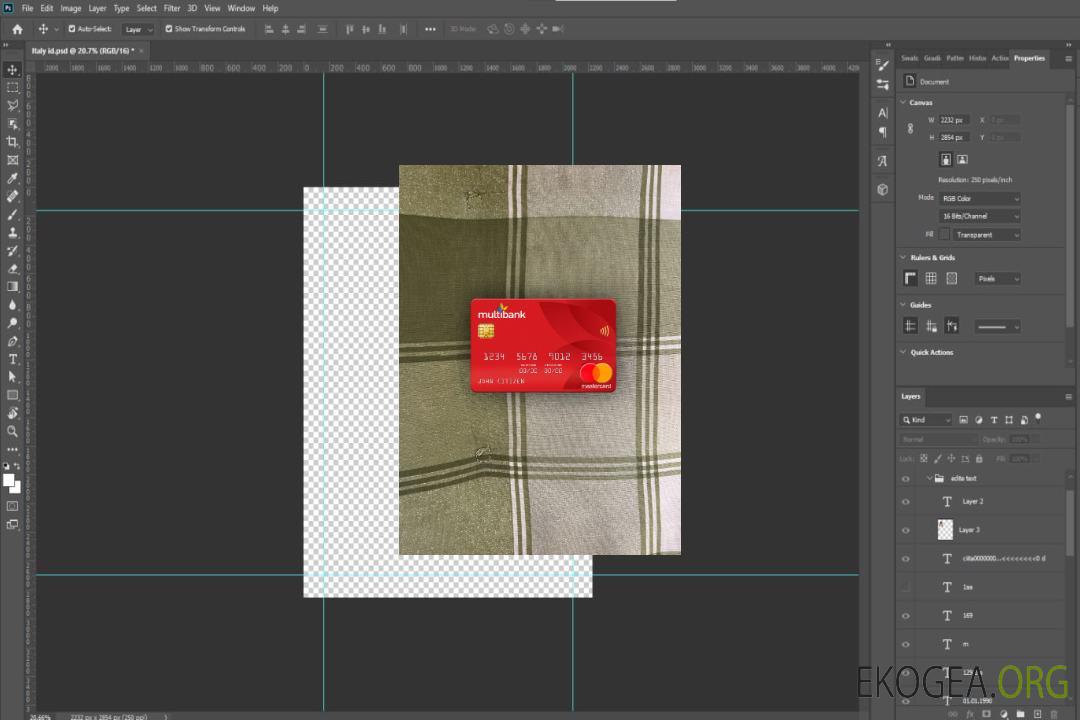 Panama Multibank mastercard photolook recto template